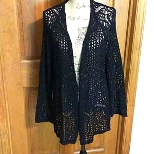 Jacqueline tape yarn cardigan sweater, NWT